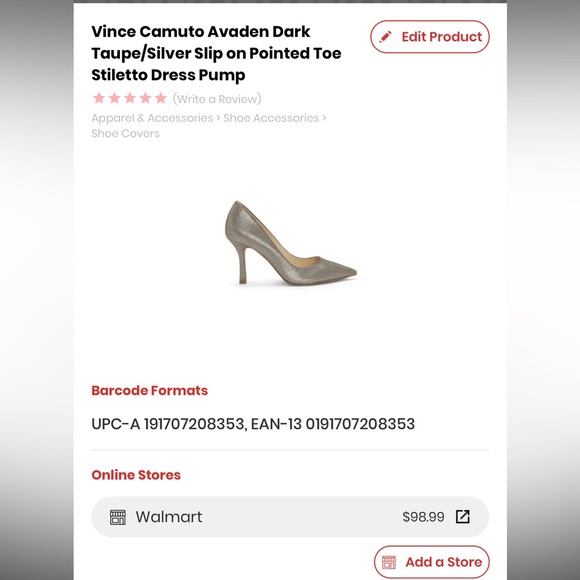 BRAND NEW Vince Camuto Avaden Pumps dark silver - Picture 7 of 7